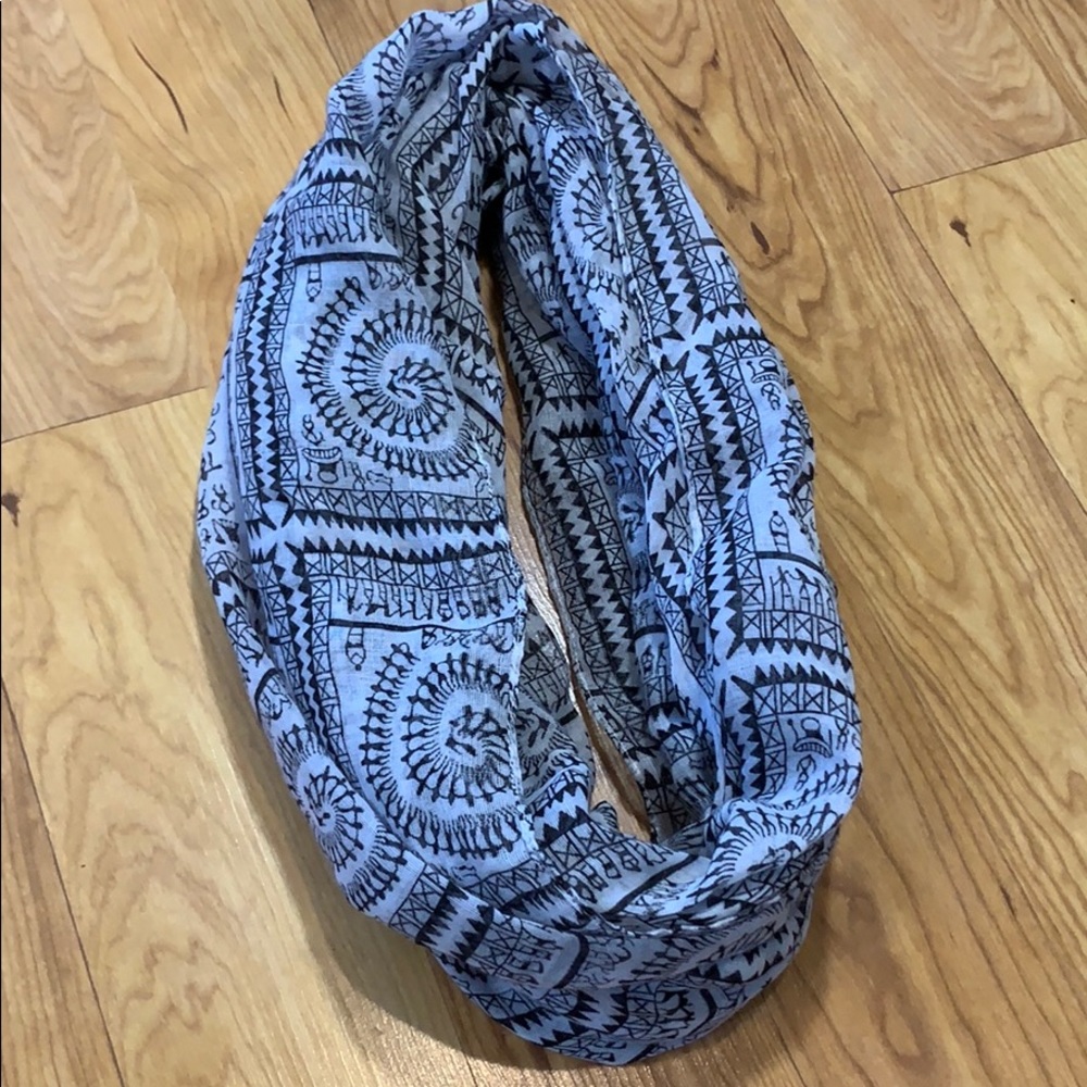 Patterned Infinity Scarf